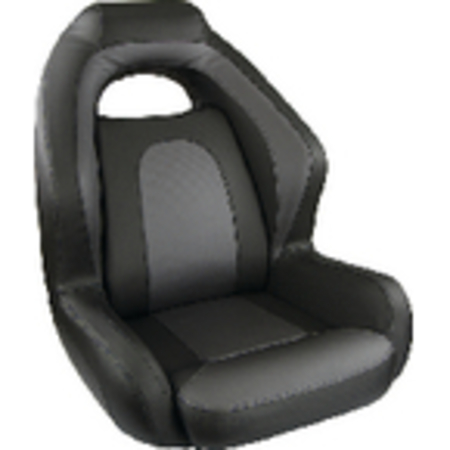 SPRINGFIELD MARINE Springfield Ozark Bass Seat; Bucket Seat; Charcoal & Gray 1043224